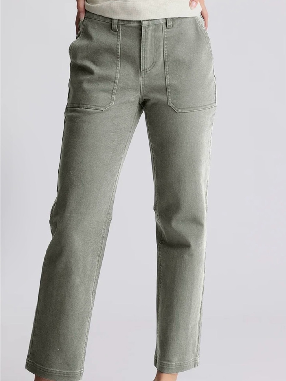 Studio Blue Dawn Wide Leg Utility Pant Sage Green